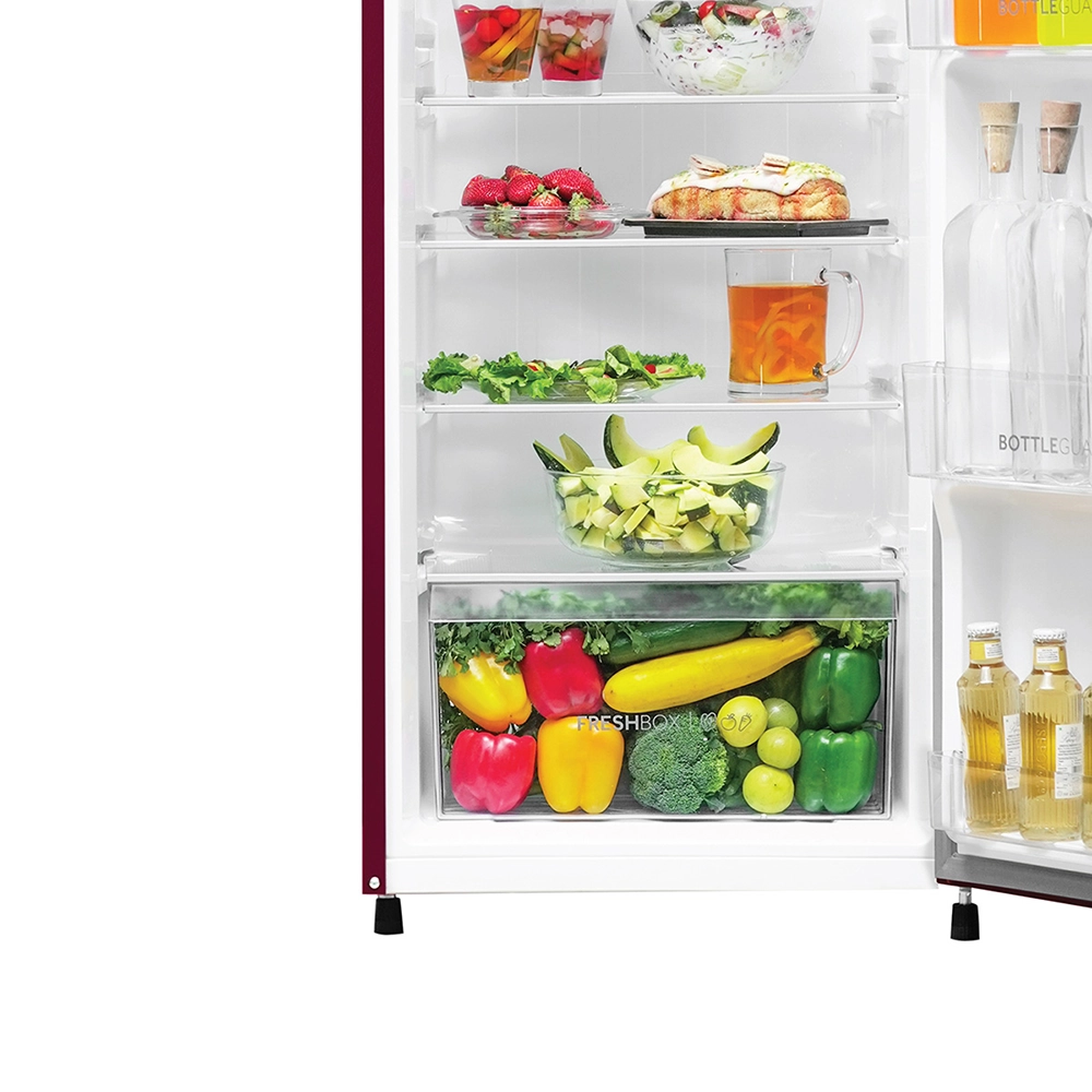 Haier 253 L  2 Star  Red Karen  Single Door Refrigerator